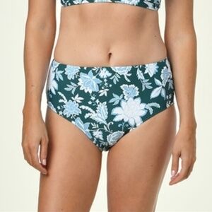 Jantzen Swim Bottom Floral Mid Rise Waist sz 8 NWT